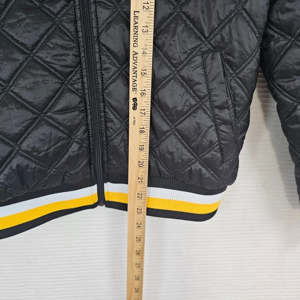 Pittsburgh Penguins NHL G-III 4her Carl BanksQuilted Bomber Jacket Black Women S